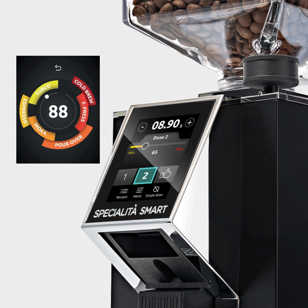 Eureka Mignon Specialita SMART 16CR Espressomühle mit Easy Setting-Funktion